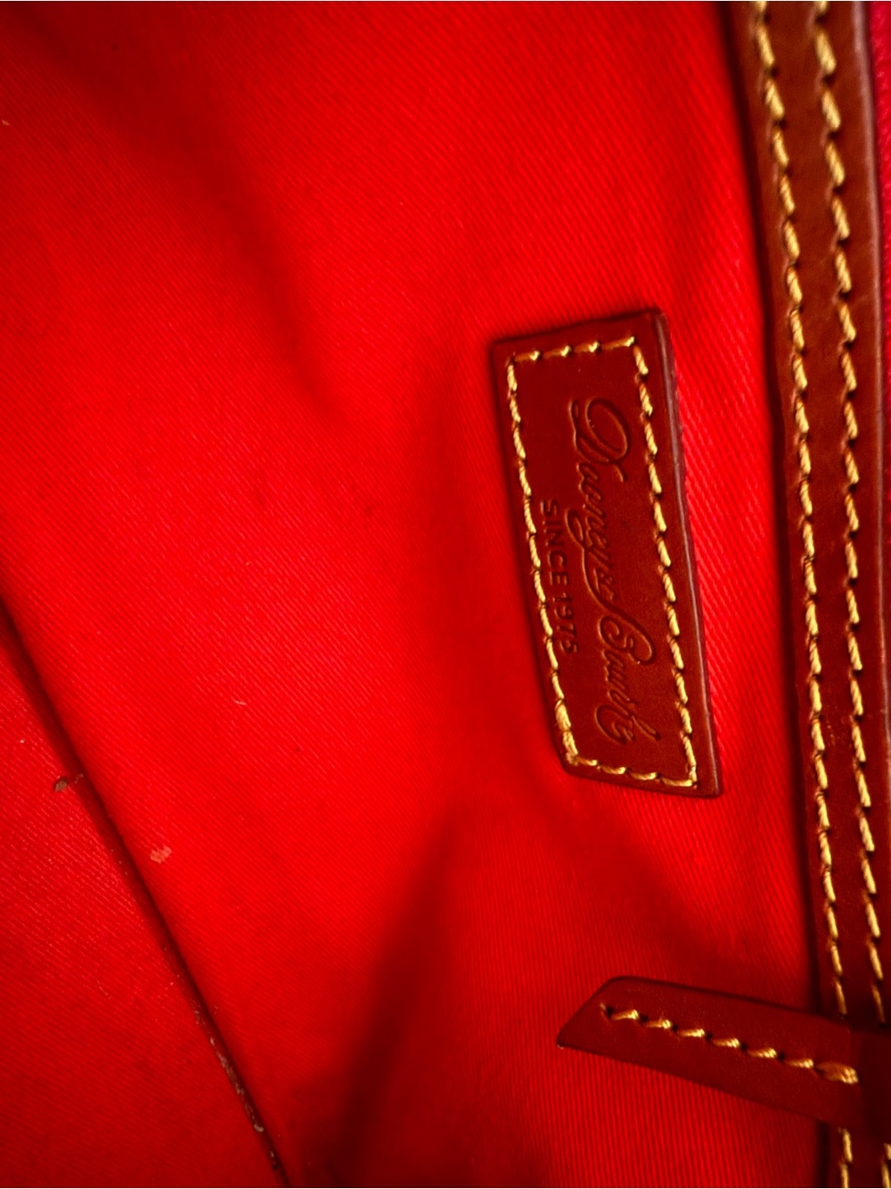 Dooney & Bourke Tan Leather Pebbled Tote - Picture 4 of 7